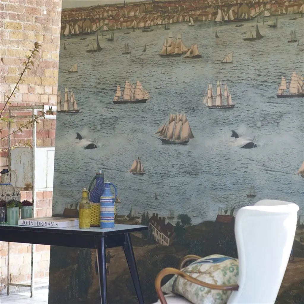Tapete von John Derian: Seaport Ocean Designers Guild
