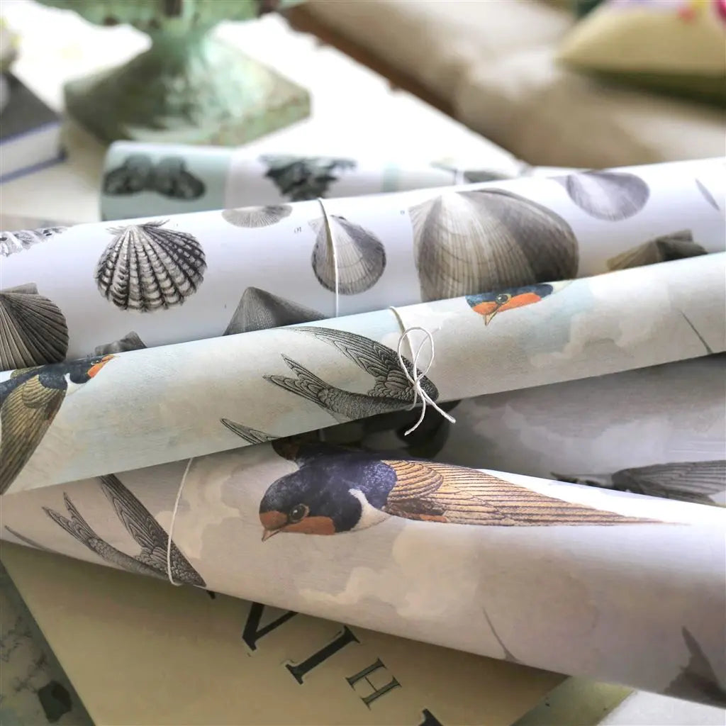 Tapete von John Derian Chimney Swallows John Derian