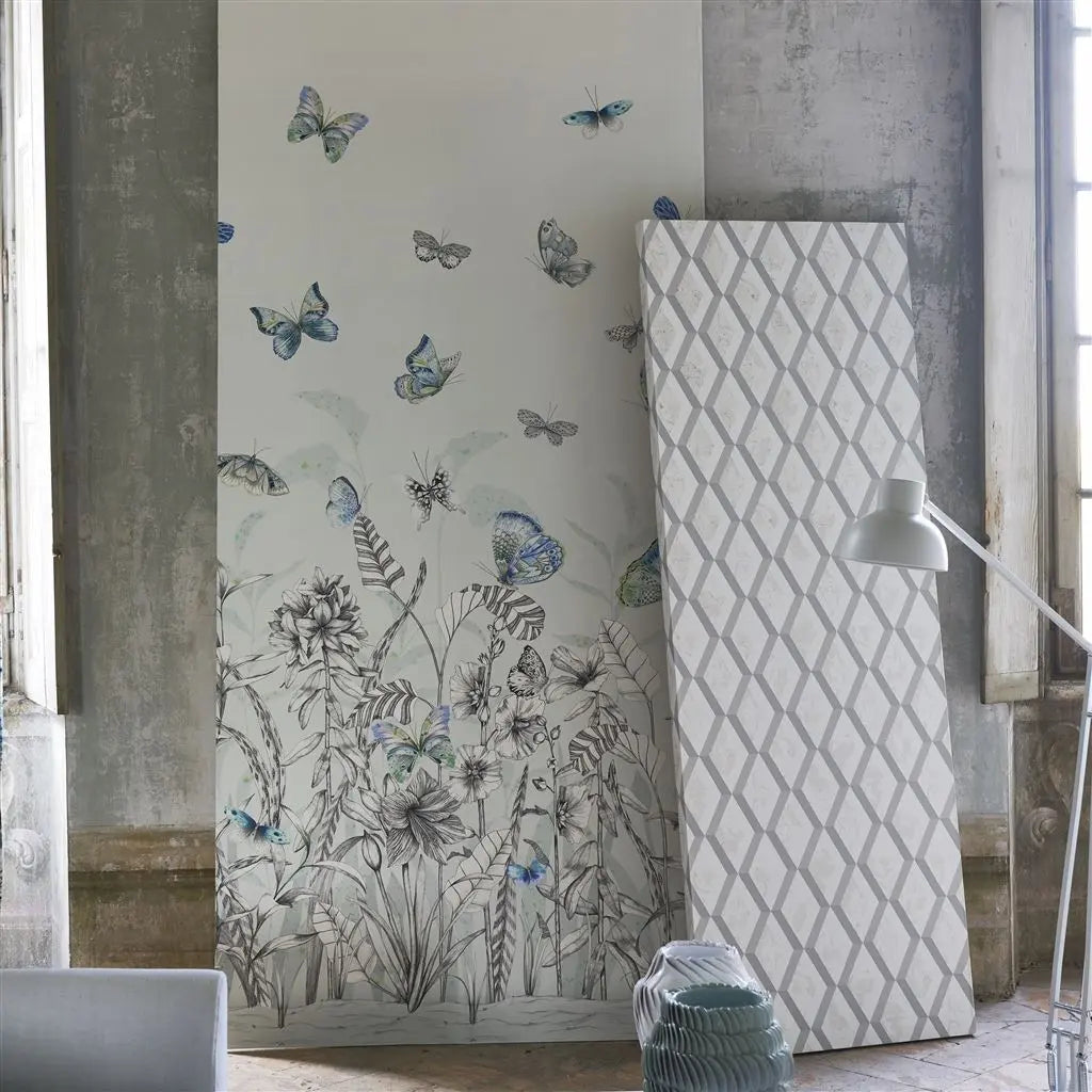 Tapeten von Designers Guild: Papillons Eau De Nil Designers Guild