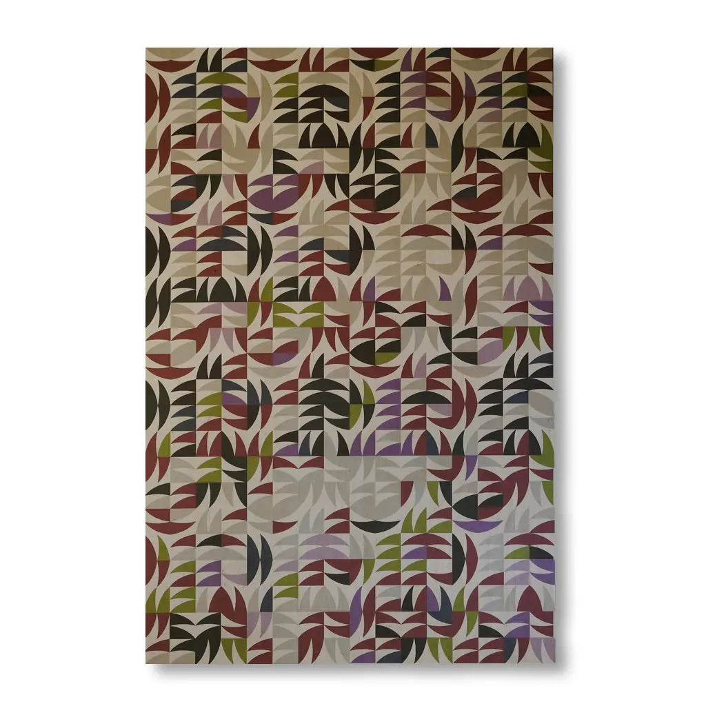 YAGEMEDIA GRAFIK „ARC“ BURGUNDER die Raumtapeterie