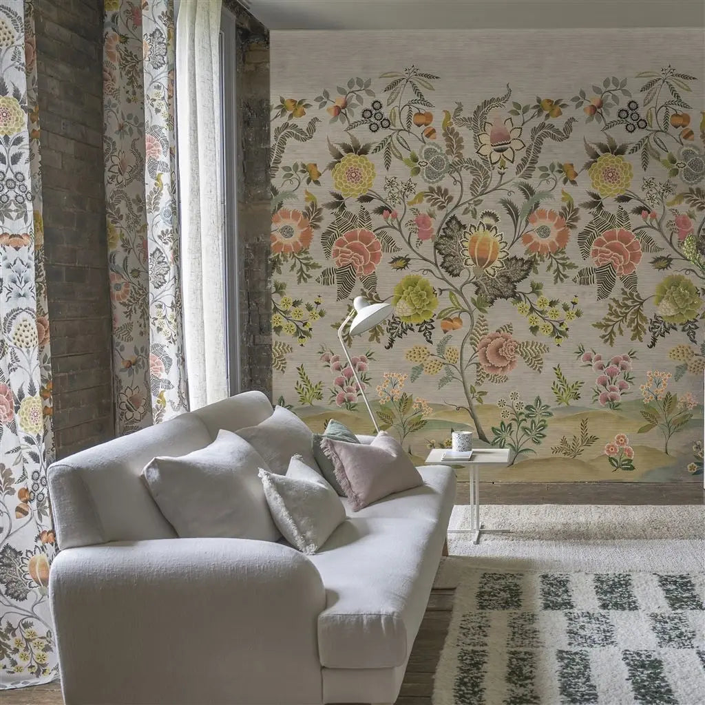 Designers Guild Brocart Decoratif Grasscloth Sepia Tapete Designers Guild