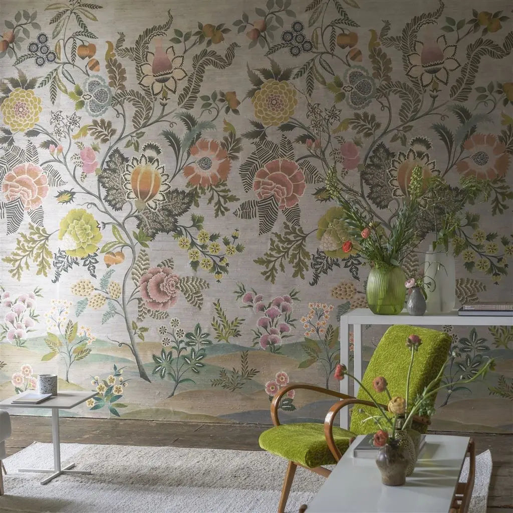 Designers Guild Brocart Decoratif Grasscloth Sepia Tapete Designers Guild