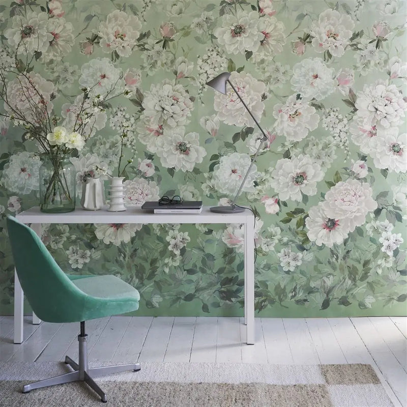 Designers Guild Fleur Blanche Eau De Nil Designers Guild