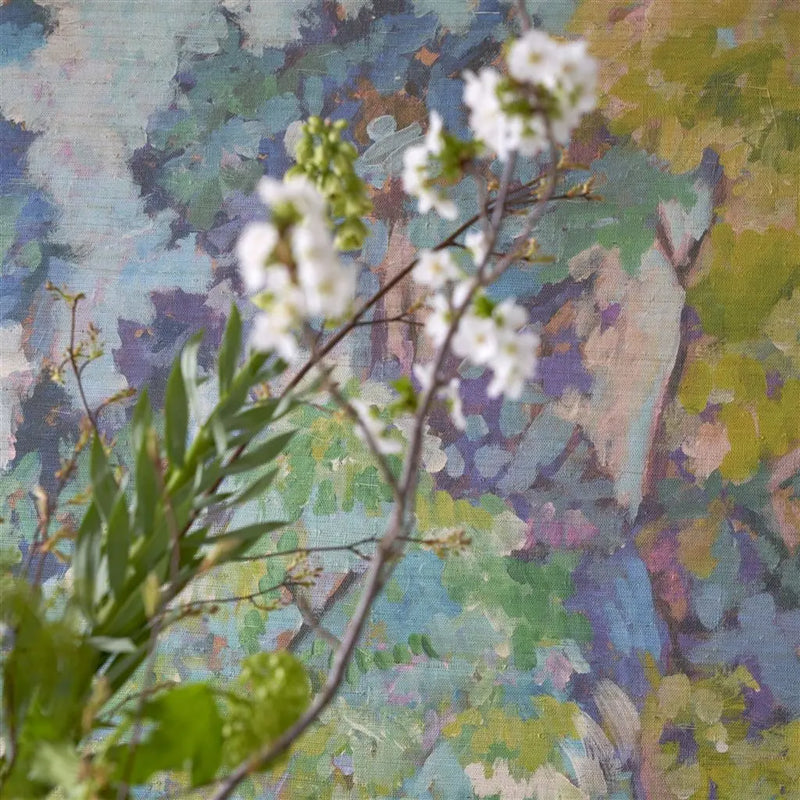 Designers Guild Foret Impressionniste Grasscloth Celadon Designers Guild