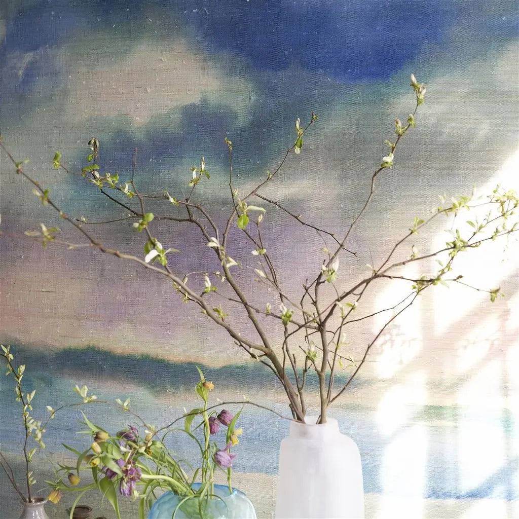 Designers Guild Paysage Marin Grasscloth Sky Designers Guild
