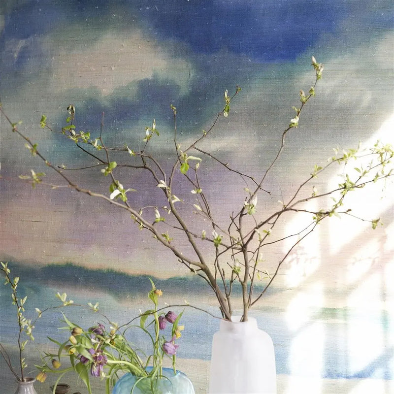 Designers Guild Paysage Marin Grasscloth Sky Designers Guild