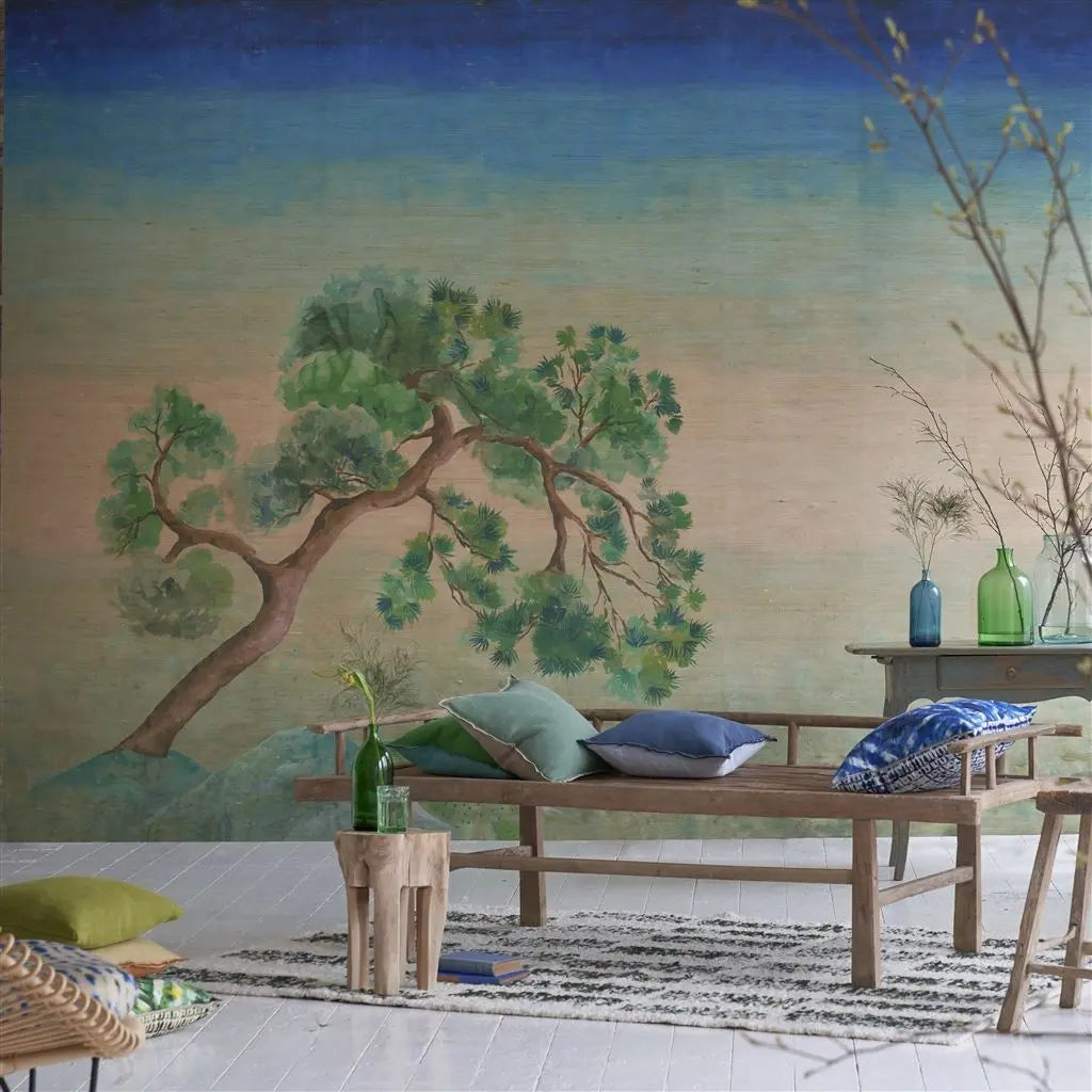 Designers Guild Scene D Arbre Grasscloth Elm Designers Guild