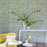 John Derian Orchard Fruits Sky Blue Designers Guild