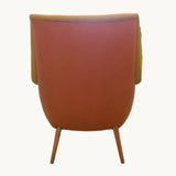 Manikks Sessel - 50er-Vintage-charming-senf/orange die Raumtapeterie