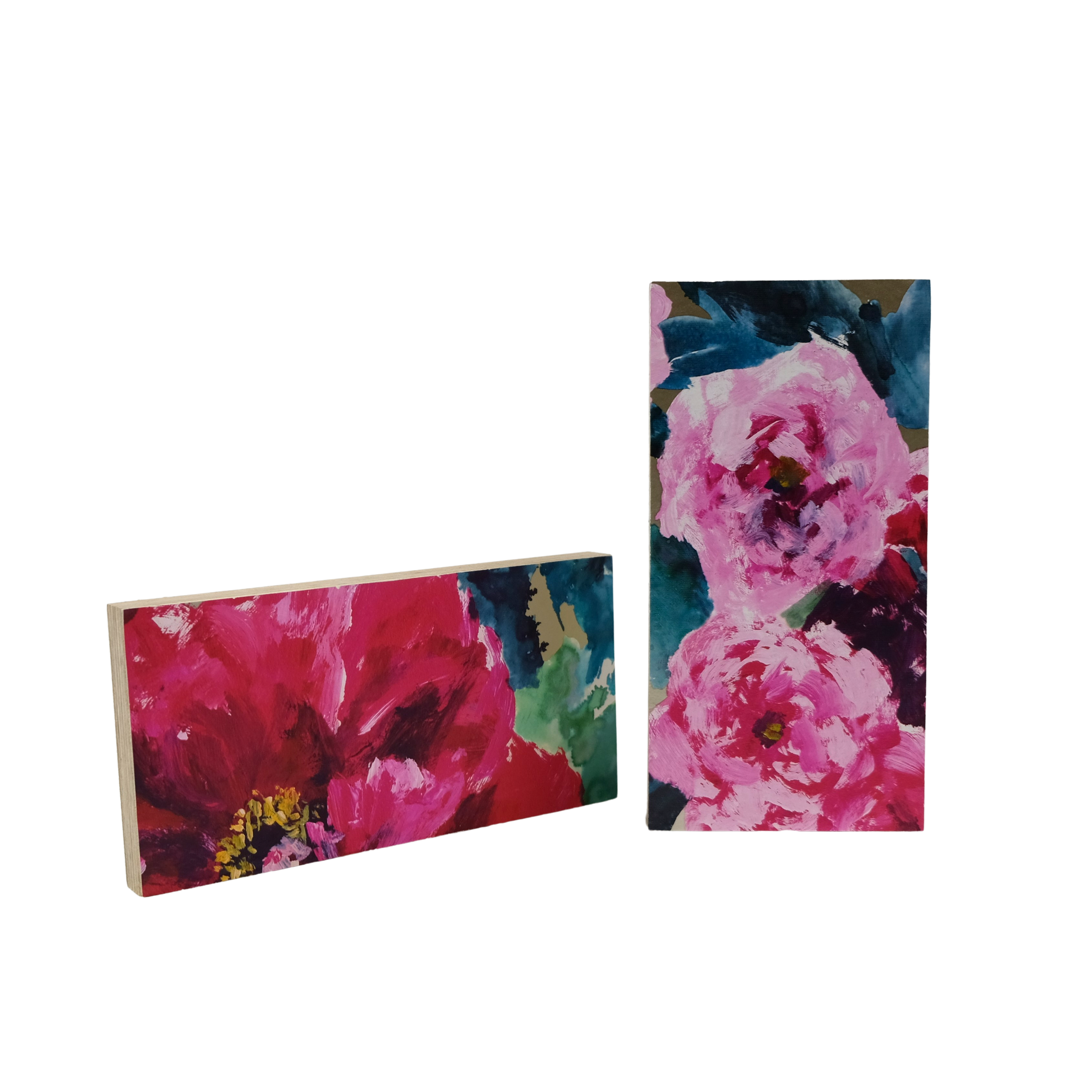 Tapetenbilder - Floral/Pink - 2er Set