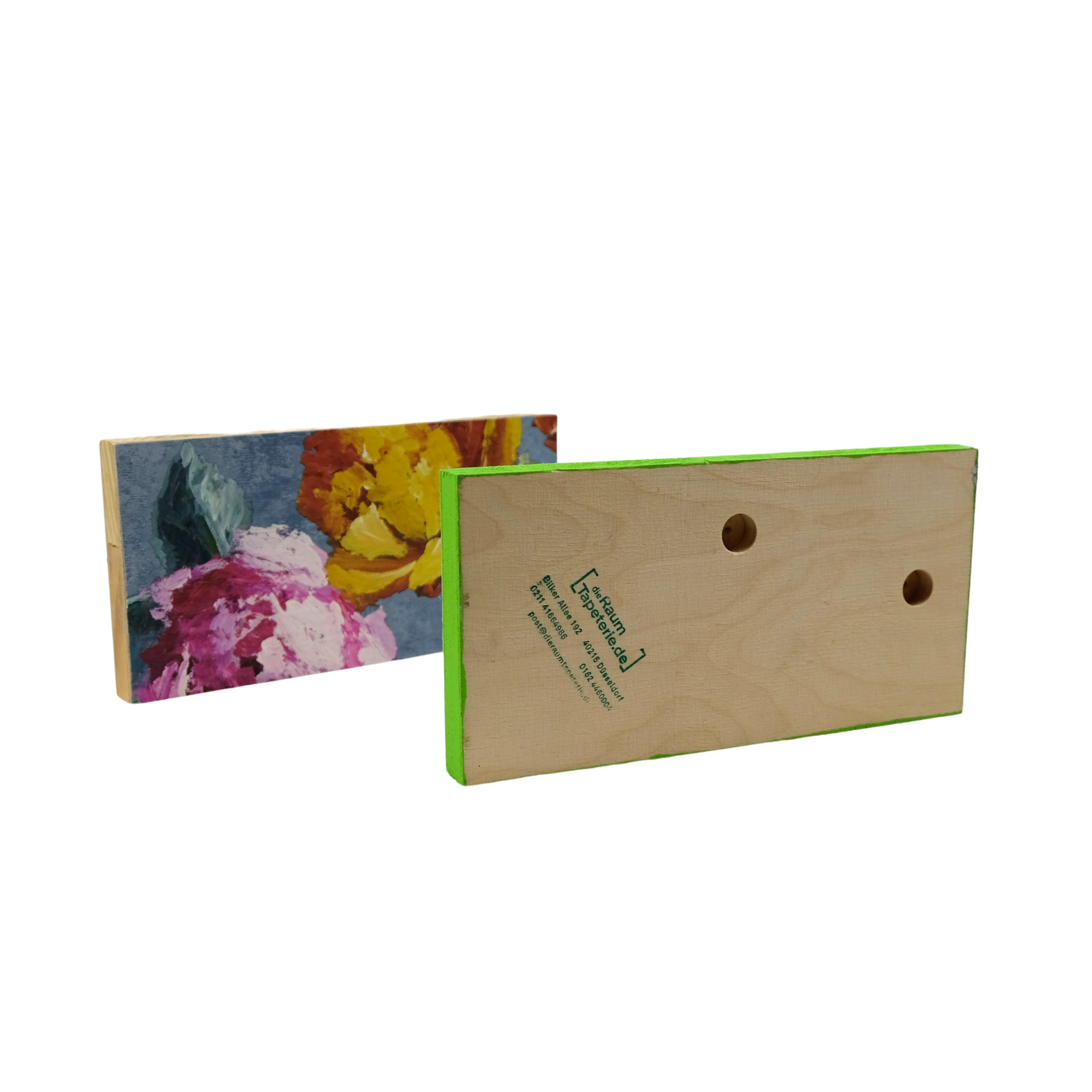 Tapetenbilder „Floral/Blau“ – 2er-Set mit stilvollen Akzenten