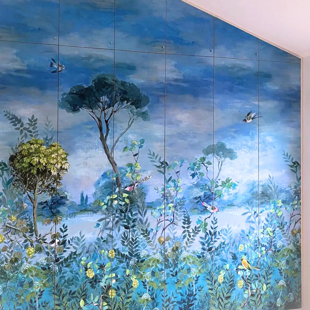 Mobile Raumtapeterie Stellwände – Giardino Segreto Scene