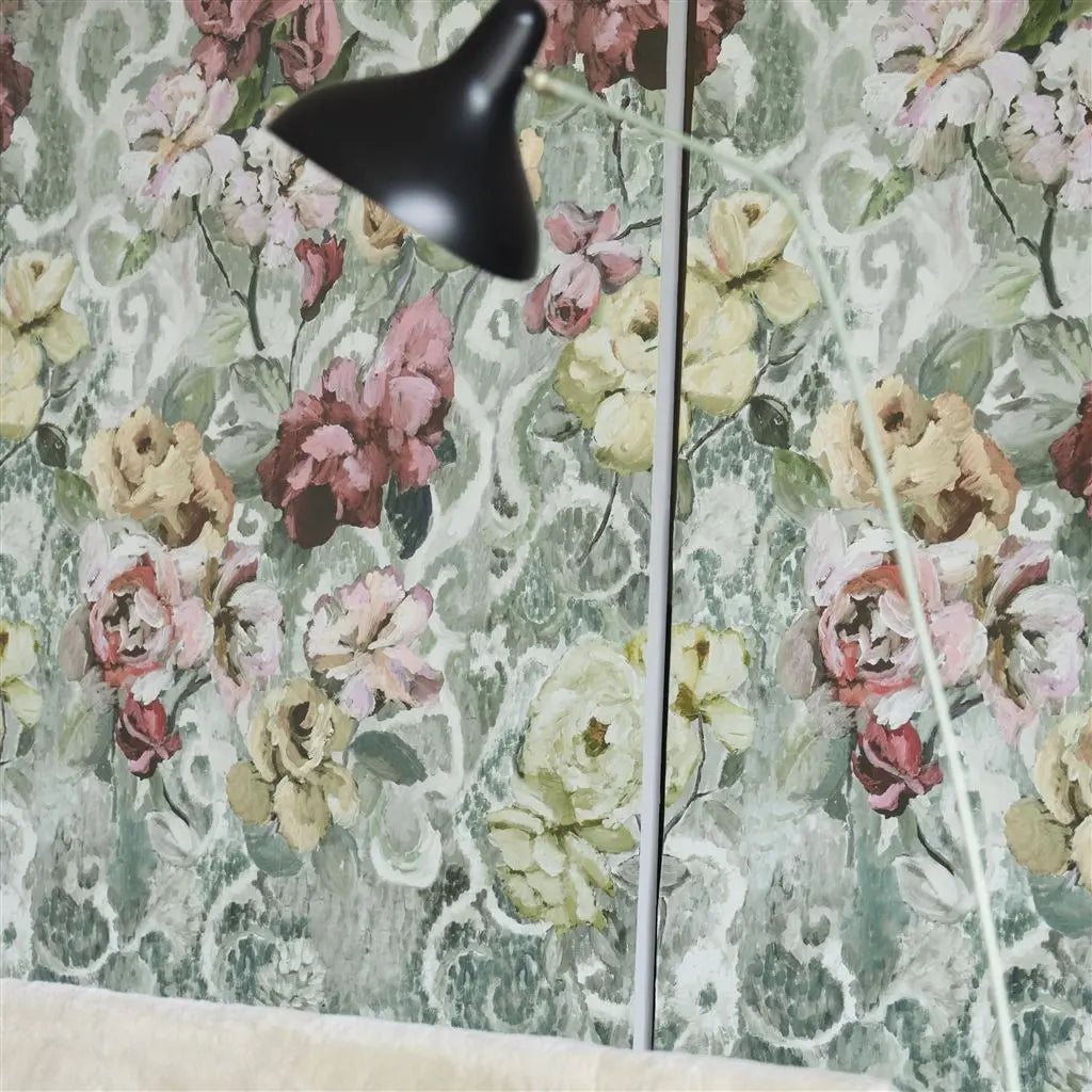 Tapete: Tapestry Flower Eau De Nil- Wandbild von Designers Guild Designers Guild