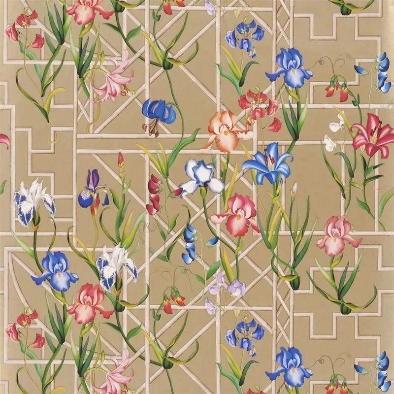 Tapete mit Bambus von Christian Lacroix: Fretwork Garden Panoramic Designers Guild