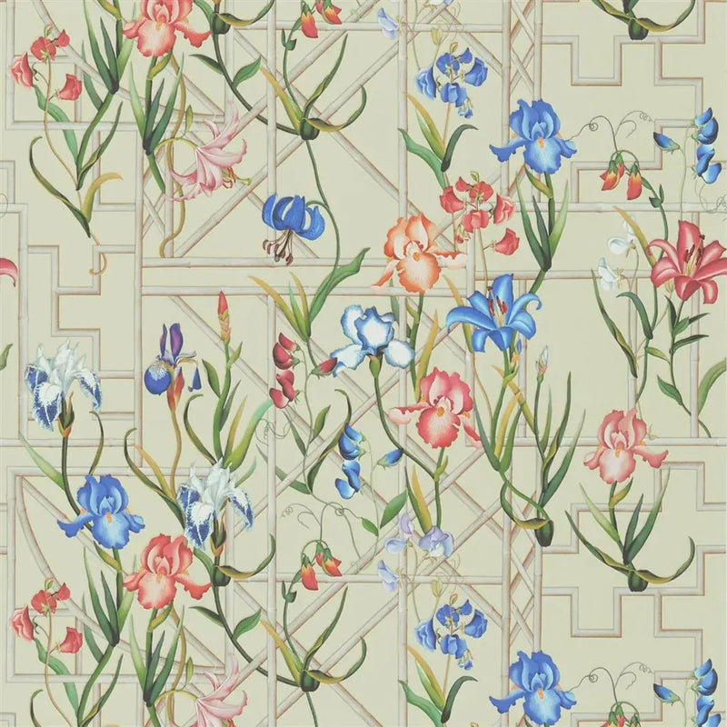 Tapete mit Bambus von Christian Lacroix: Fretwork Garden Panoramic Designers Guild
