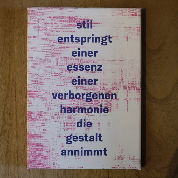 Typografie, yagemedia Zitate „Stil“ mit Grafik die Raumtapeterie