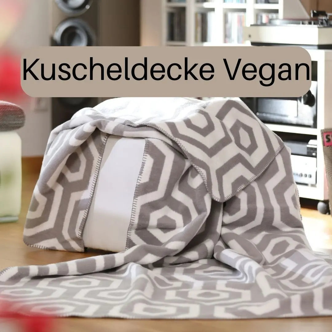 Vegane Kuscheldecke Japandi Raumtapeterie