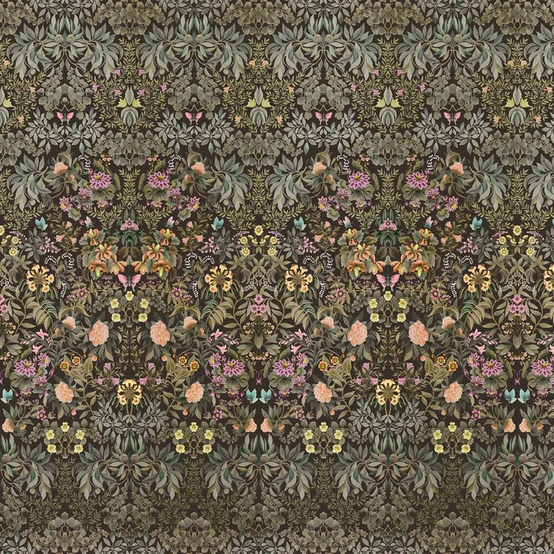 Wandbild- Tapete von Designers Guild:  Ikebana Grande Chocolate Designers Guild