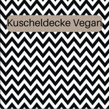 vegane Kuscheldecke ZickZack die Raumtapeterie