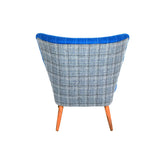 Cocktailsessel - klassisch in blau die Raumtapeterie