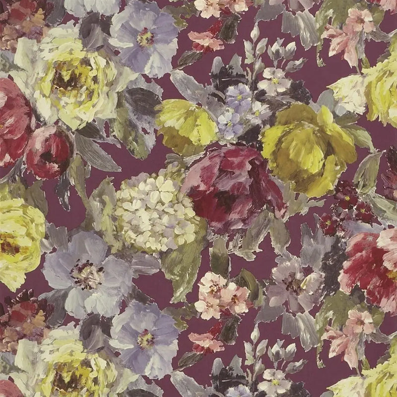 Designers Guild Tapete: Roseto - Damson Designers Guild