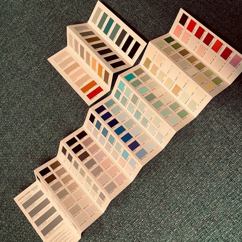 Farben- unsere Auswahl zeigt das Farbfächer- Set Raumtapeterie