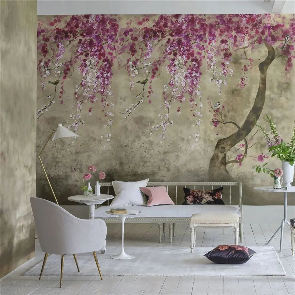 SHINSHA BLOSSOM SCENE TAPETE Designers Guild