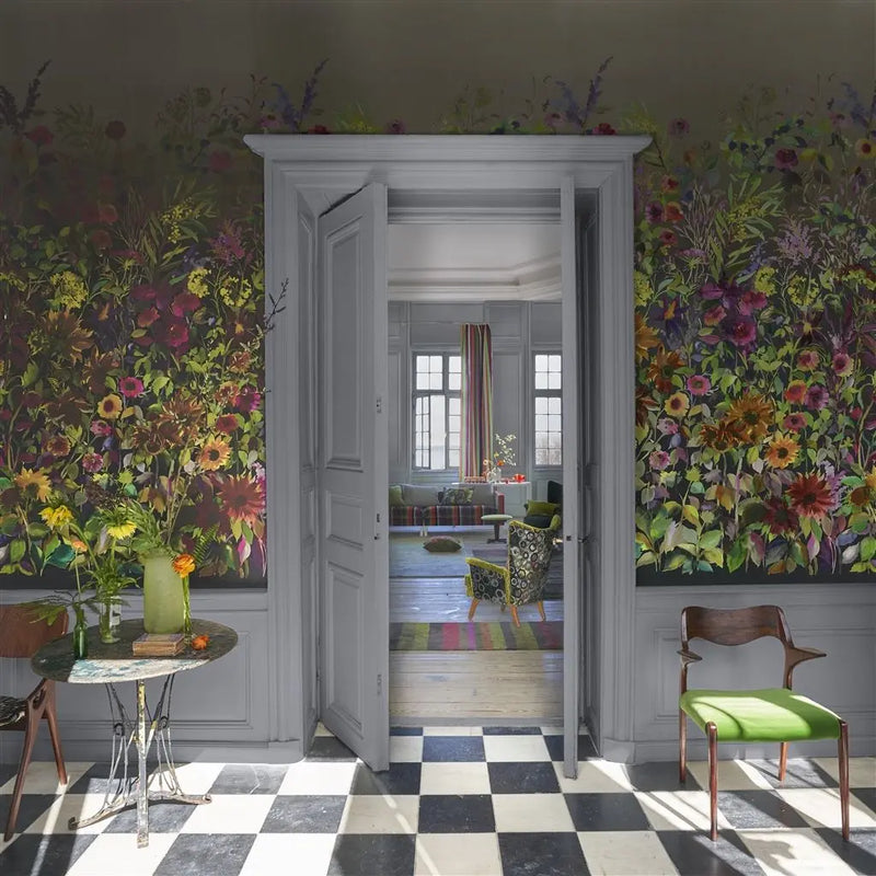 Tapete Designers Guild: Indian Sunflower Graphite Designers Guild