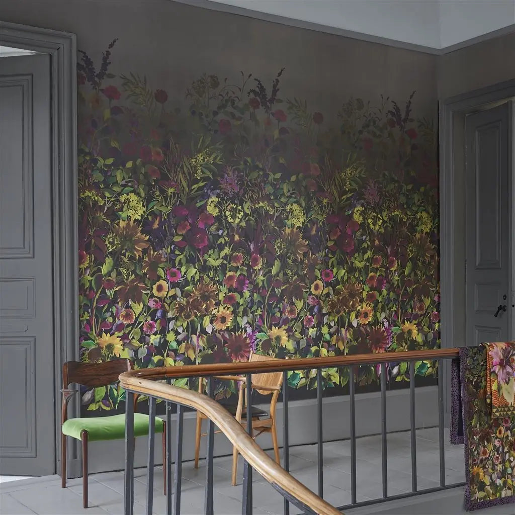 Tapete Designers Guild: Indian Sunflower Graphite Designers Guild