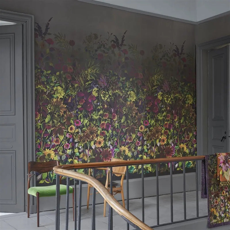 Tapete Designers Guild: Indian Sunflower Graphite Designers Guild