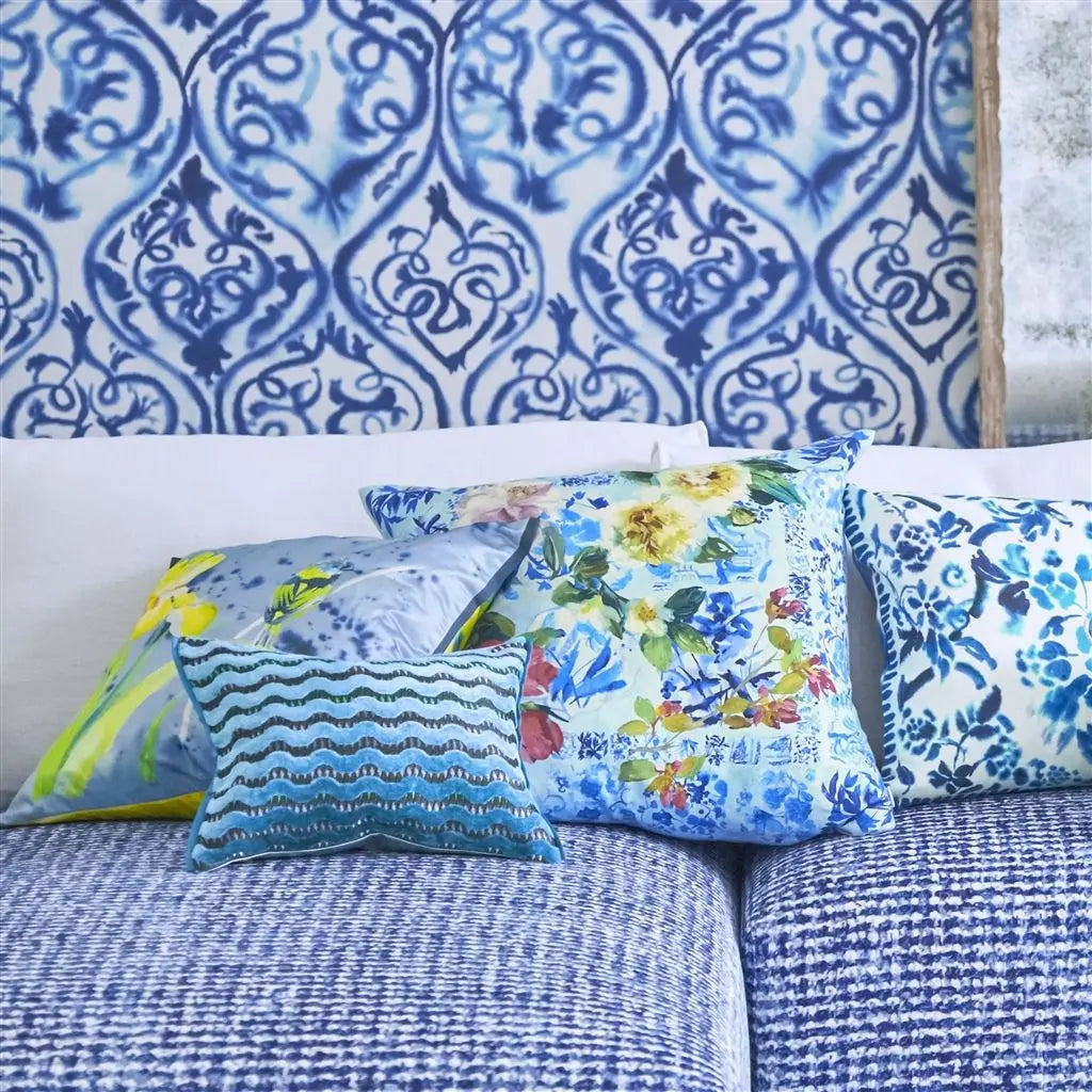 Tapete von Designers Guild: Arabesque  Cobalt Designers Guild