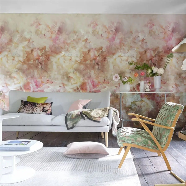 Tapete von Designers Guild: Fleur De Nuit Pale Coral Designers Guild