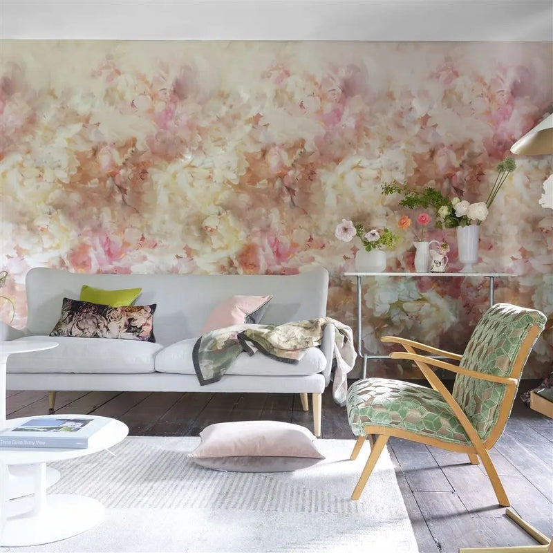 Tapete von Designers Guild: Fleur De Nuit Pale Coral Designers Guild
