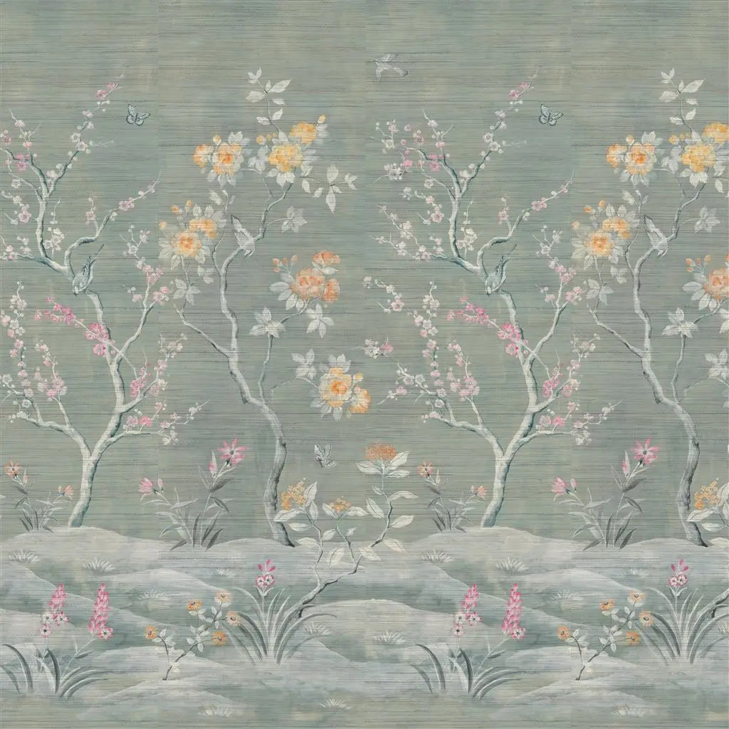 Tapete von Designers Guild Manohari Grasscloth Blossom Designers Guild