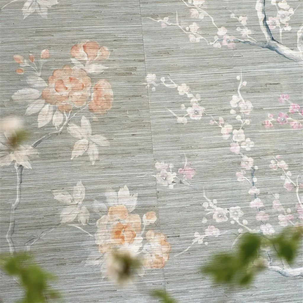 Tapete von Designers Guild Manohari Grasscloth Blossom Designers Guild