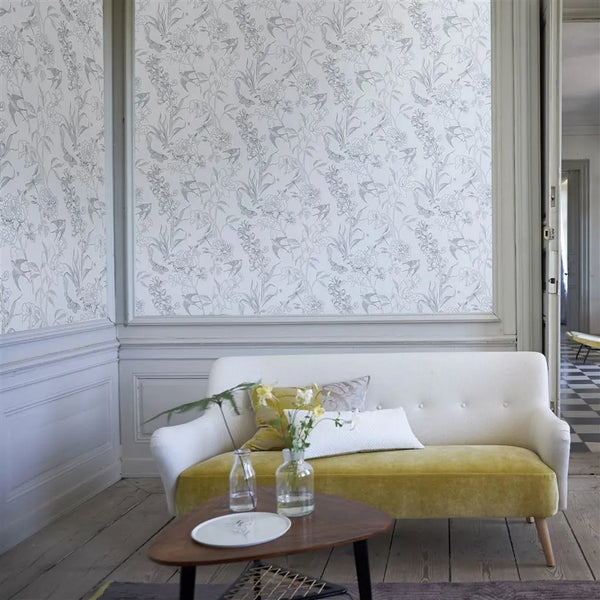 Tapete von Designers Guild Sibylla Garden - Black And White Designers Guild