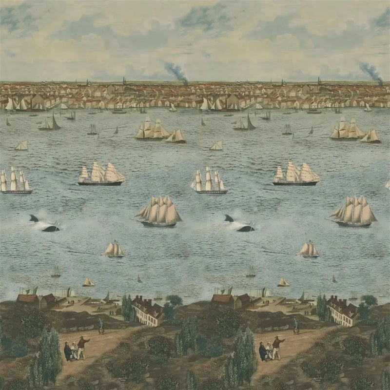 Tapete von John Derian: Seaport Ocean Designers Guild
