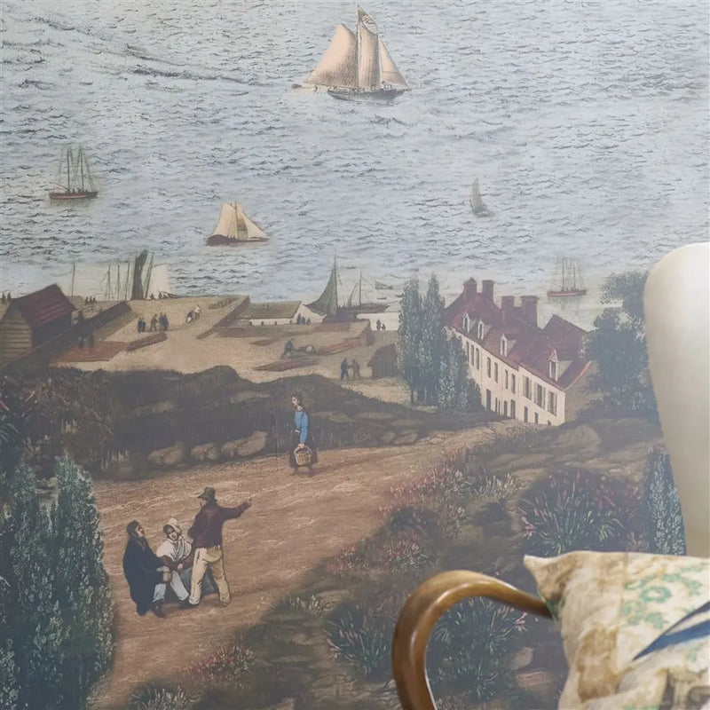 Tapete von John Derian: Seaport Ocean Designers Guild