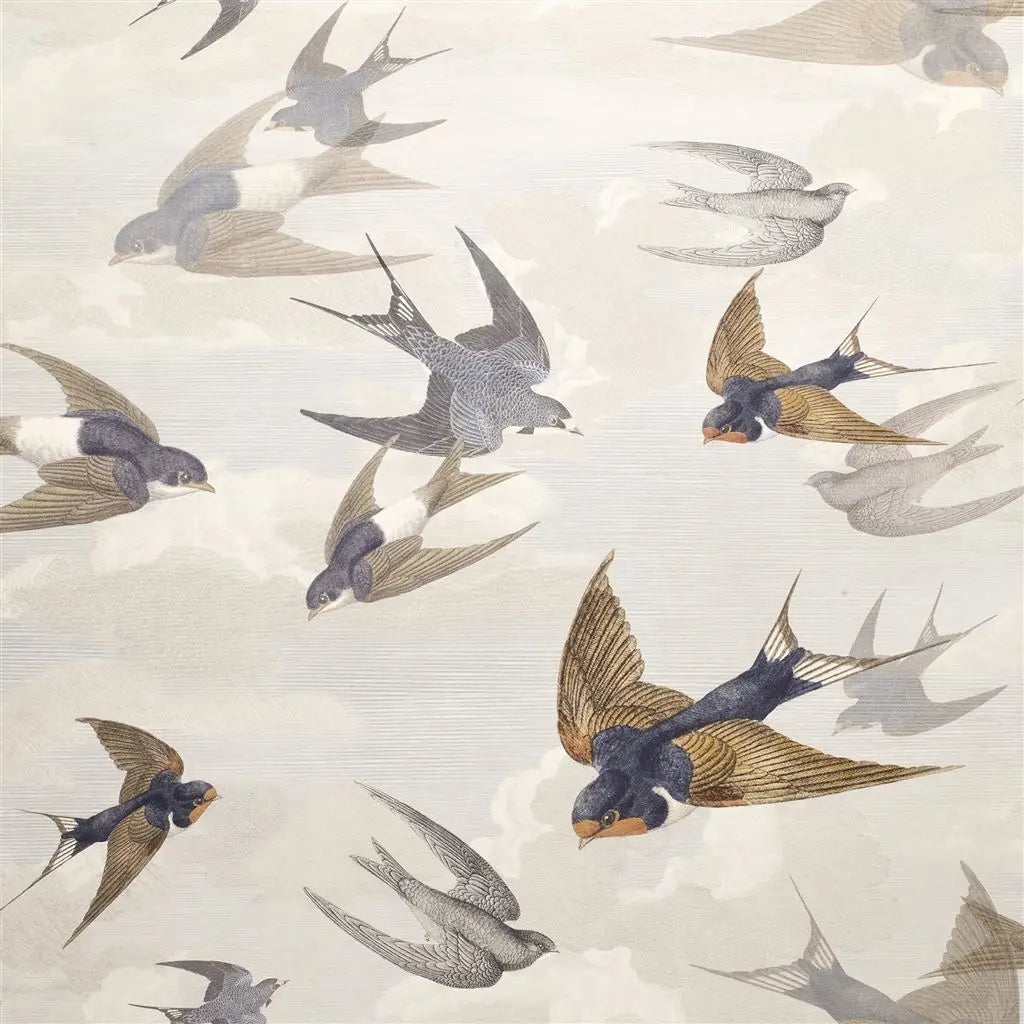 Tapete von John Derian Chimney Swallows John Derian