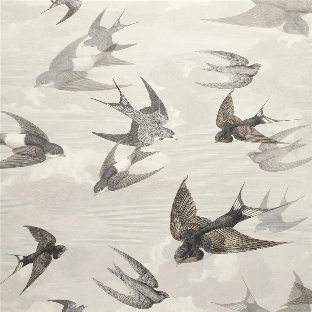Tapete von John Derian Chimney Swallows John Derian